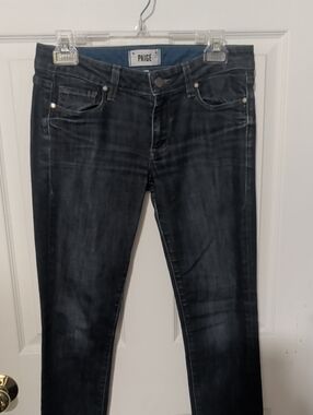 PAIGE Black-Blue Slim Skinny Jeans